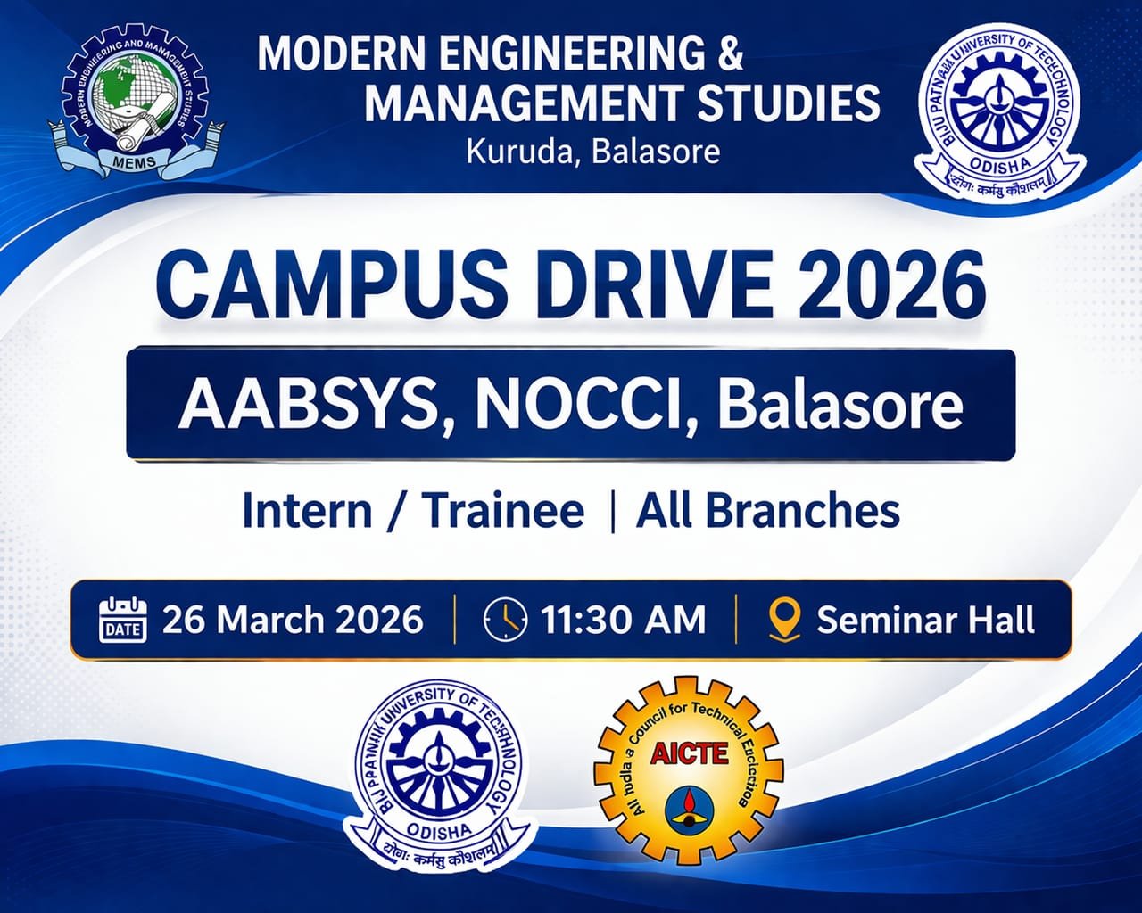 Campus Recruitment Drive By AABSYS