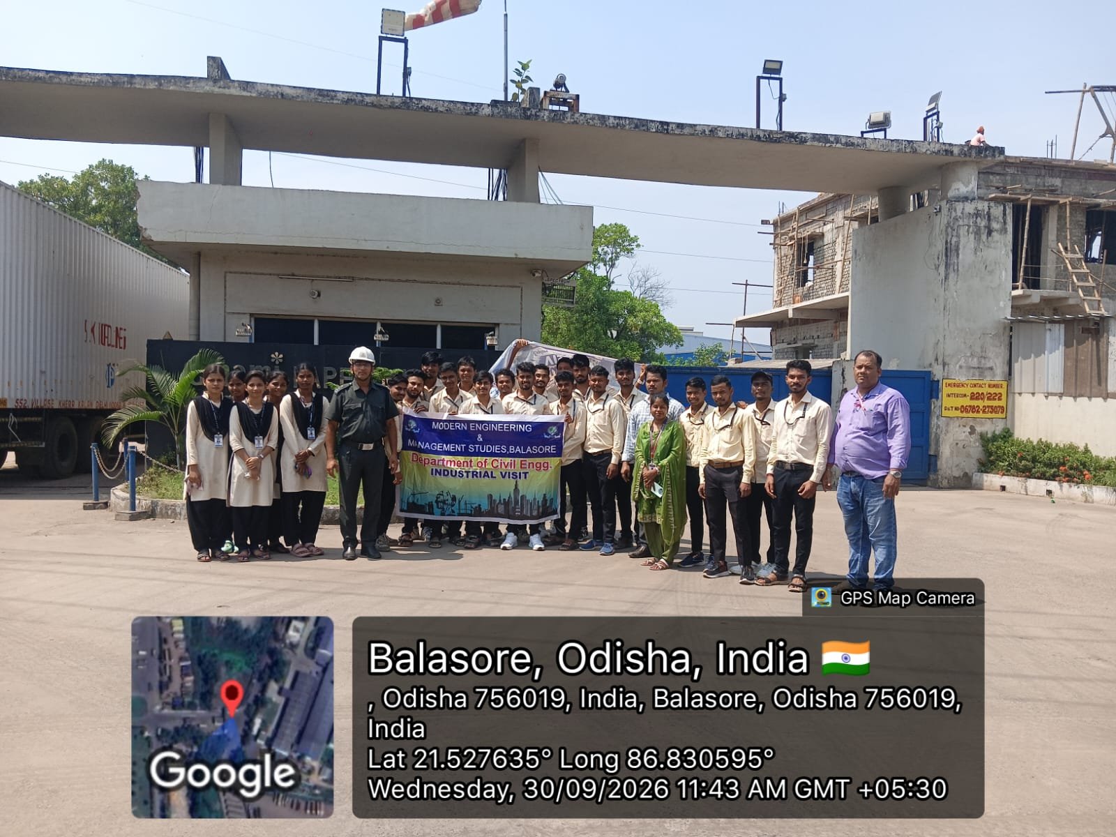 Industrial Visit To Emami Paper Mills ,Balasore By Civil Engineering Department and Electronic & Communication Engineering Department