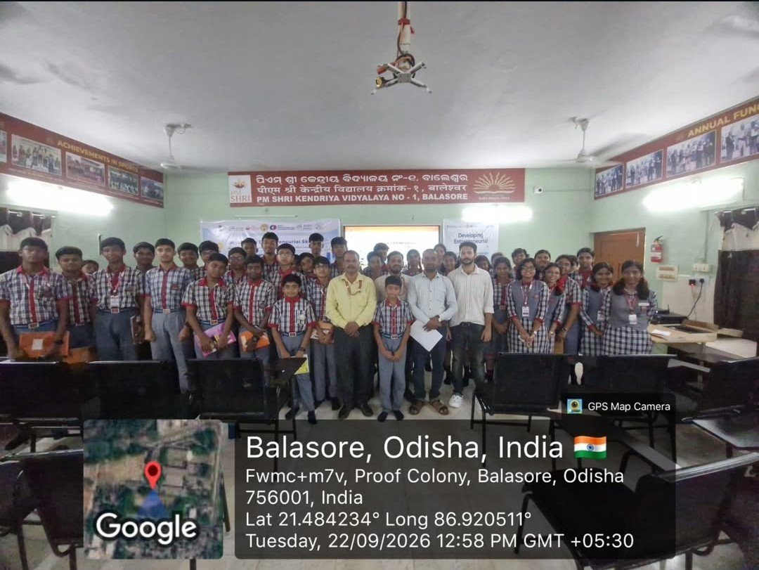 Developing Entrepreneurial Skills,Inspiring Young Minds! Proud to be part of this inspiring journey with PM SHRI Kendriya Vidyalaya, Balasore